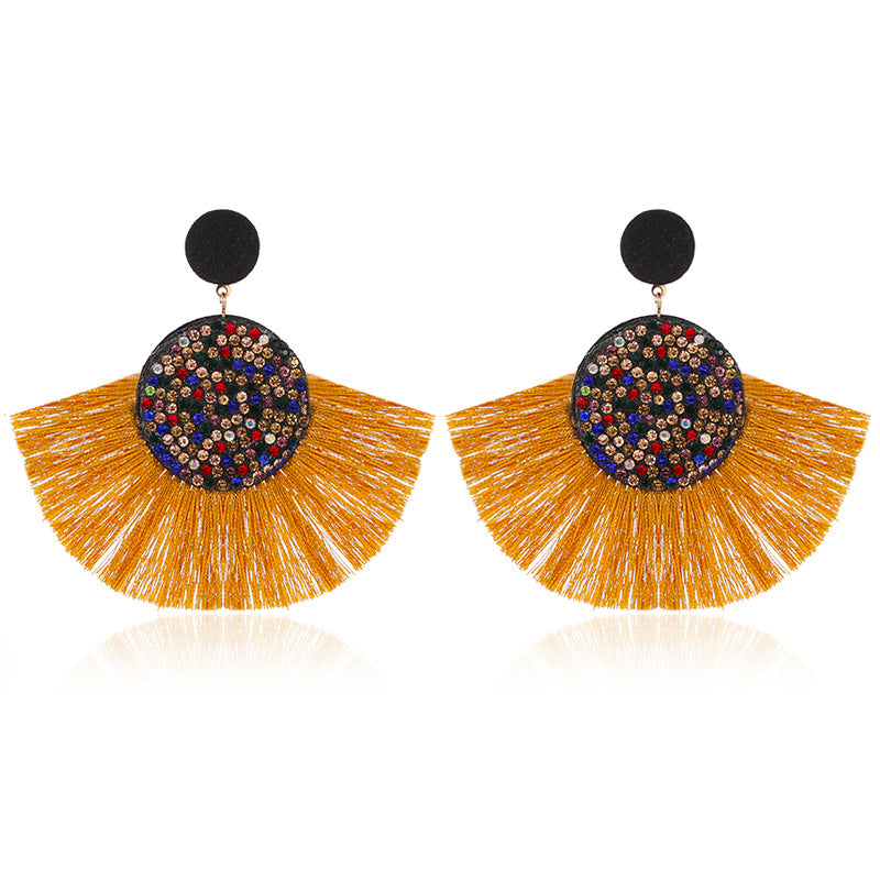 Colorful Zircon Shiny Earrings