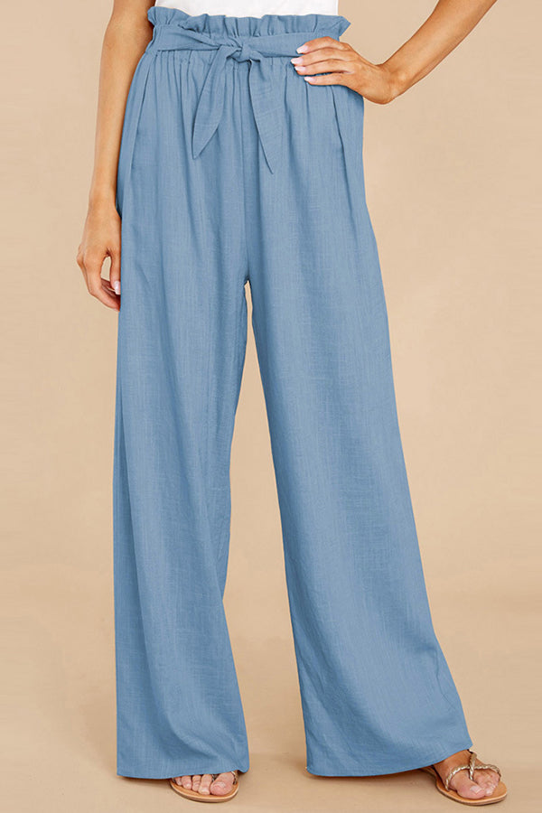 Women's Loose Cotton Linen Casual Trousers