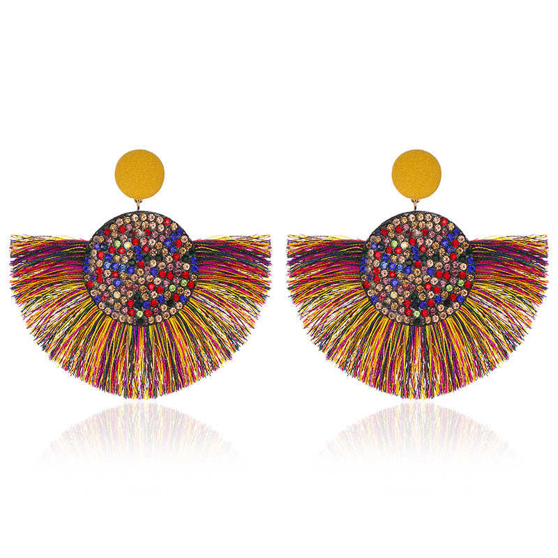 Colorful Zircon Shiny Earrings