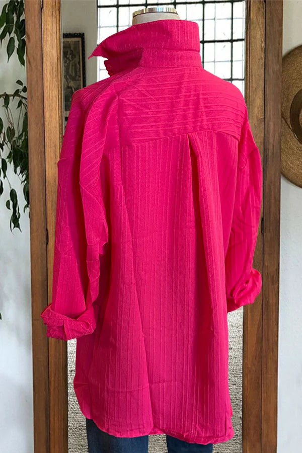 Chemise texturée en forme de cœur avec perles et strass