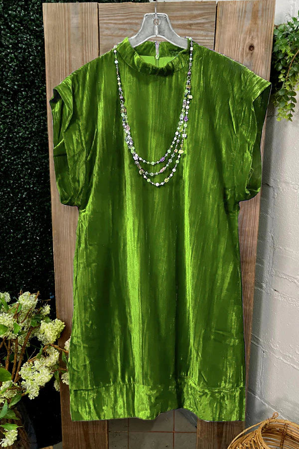 Robe t-shirt décontractée en velours