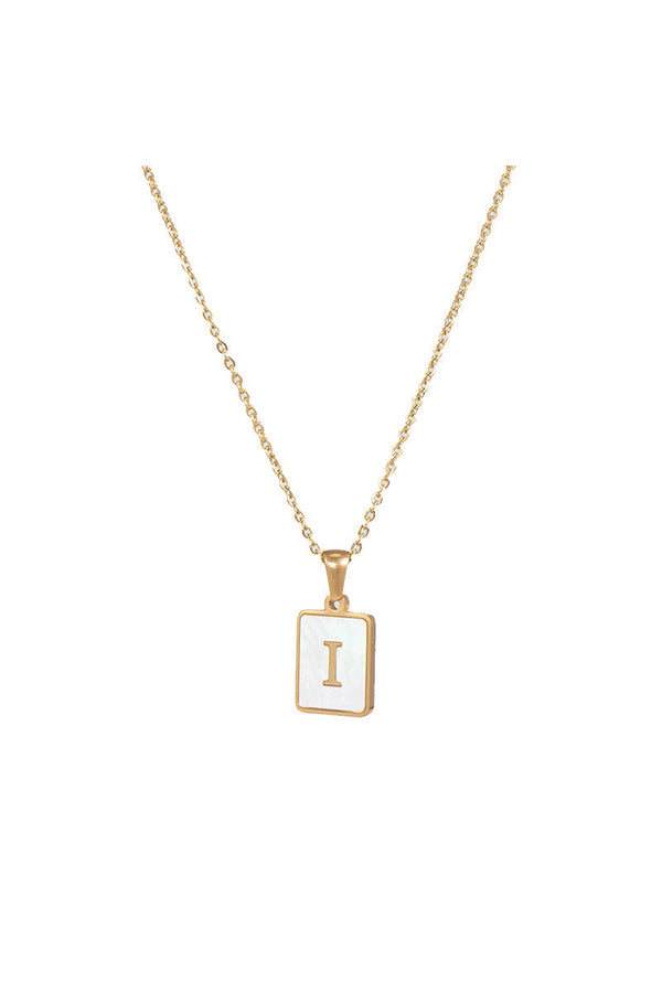 Classic Shell Letter Necklace
