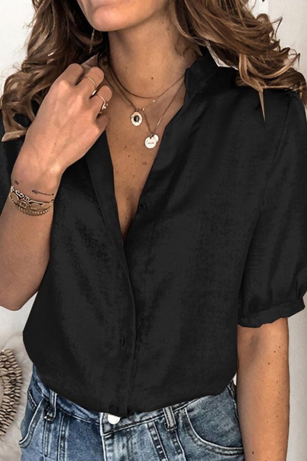 Chemisier boutonné en tissu pailleté Mythical Moment