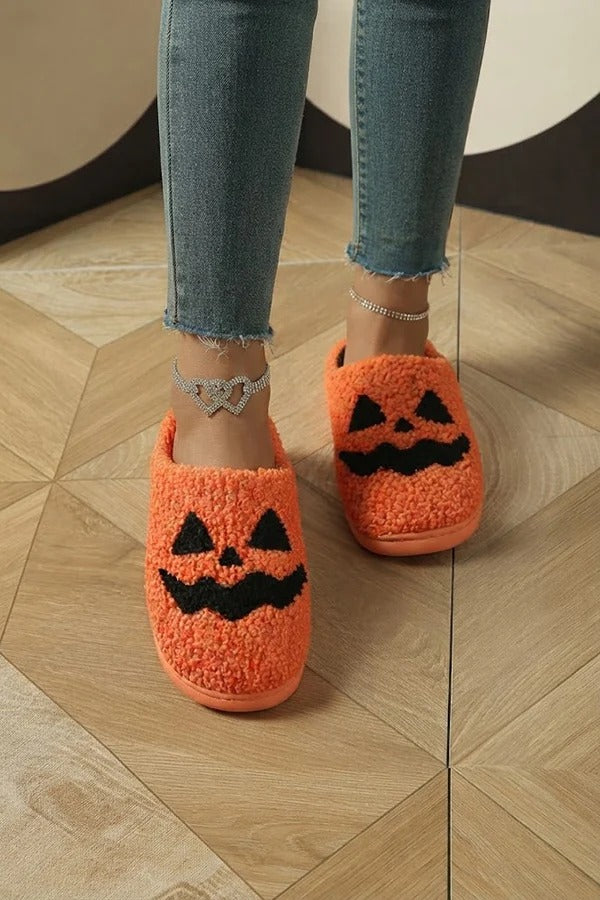 Halloween Suede-Texture Cotton Slippers