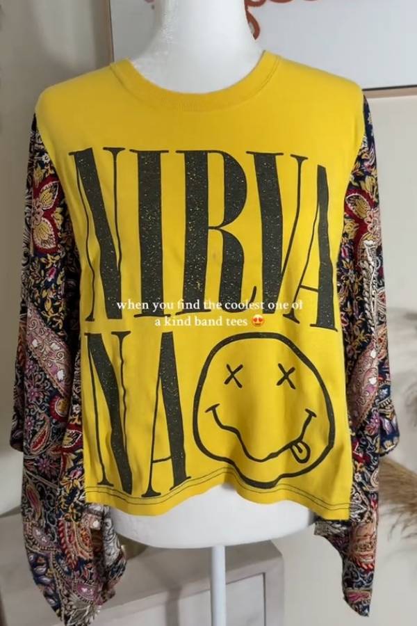 Nirvana Paisley Kimono Tee
