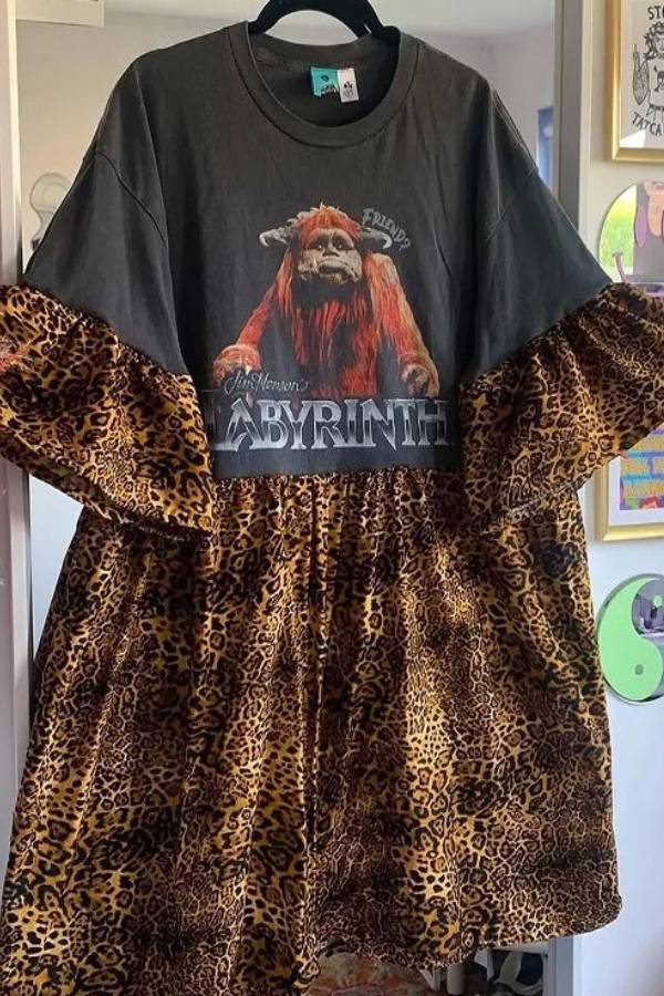 Labyrinth Remake Leopard Dress