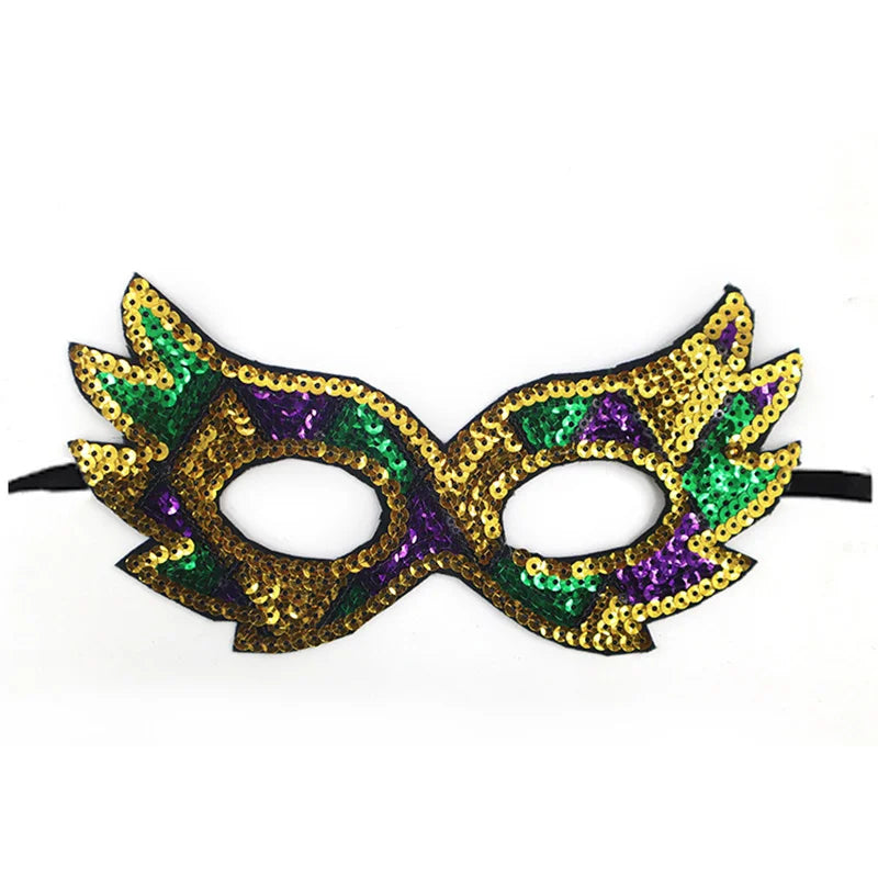 Mardi Gras Sequins Eye Mask