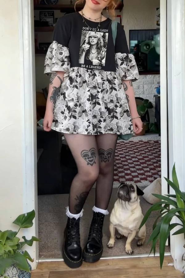 Stevie Nicks Upcycled Tee