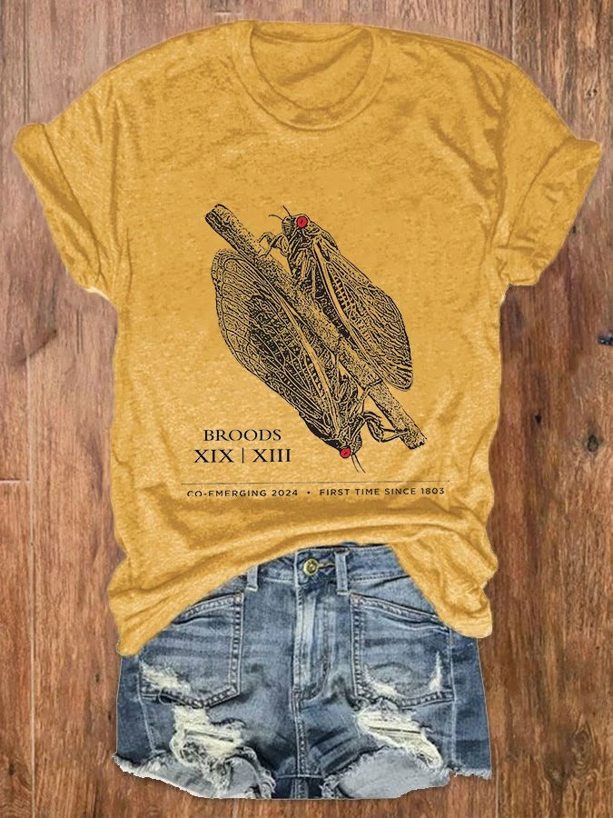 Women's Emergence Of The Cicada Broods 2024 Tee