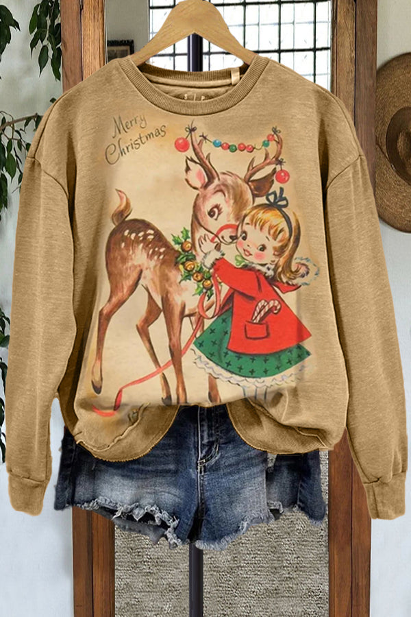 Christmas Printed Sweatshirt