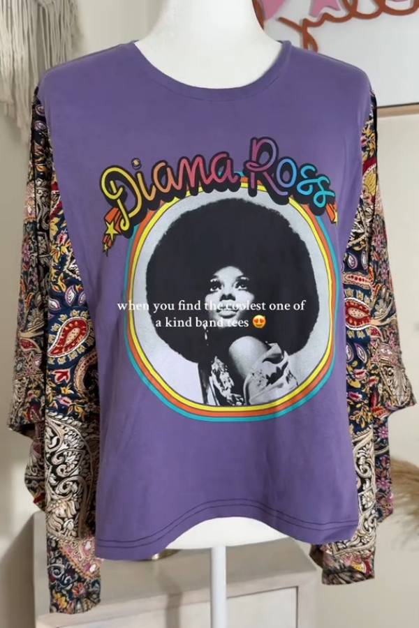Diana Ross Paisley Rock Tee