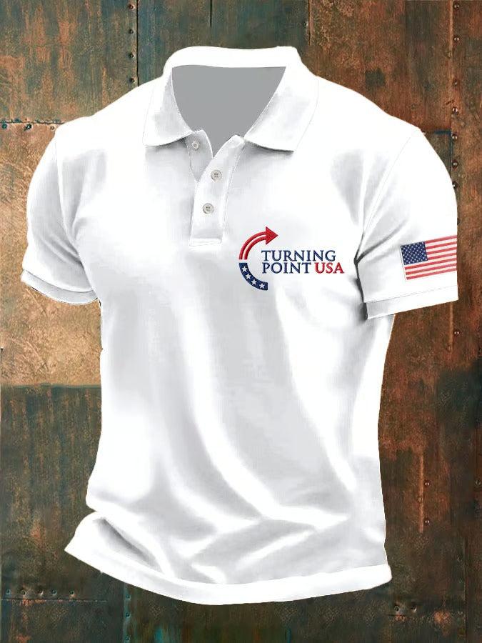 Man's Turning Point USA Printed Polo Shirt