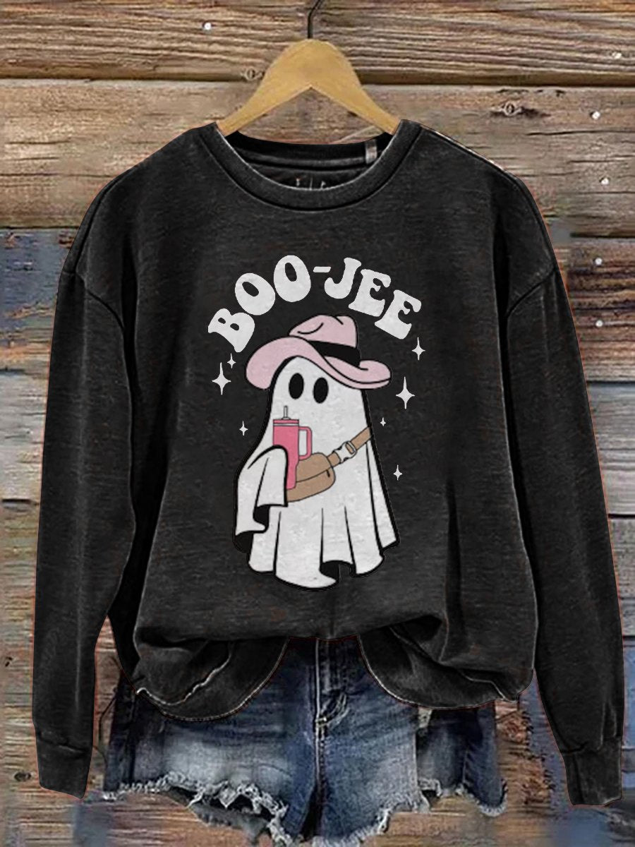 Boo-jee Ghost Halloween Casual Sweatshirt