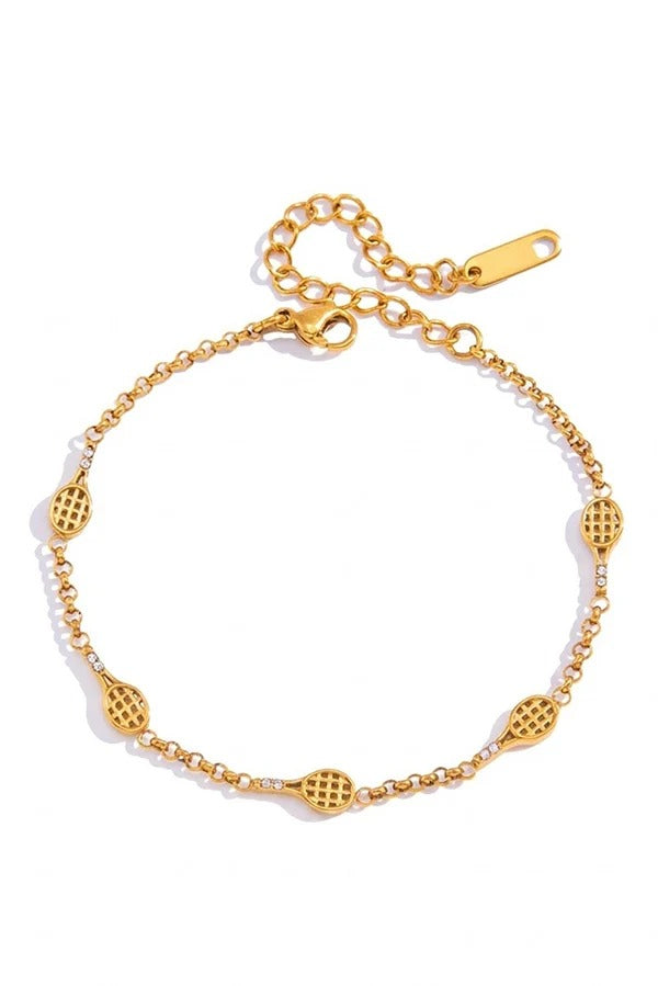 Stylish Stainless Steel and Zircon Bracelet