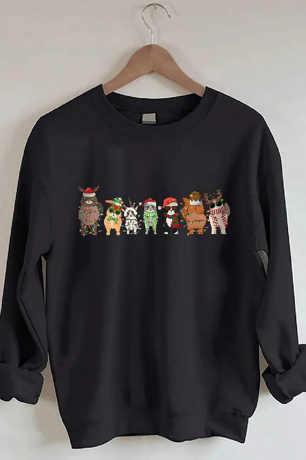 Cat Christmas Sweatshirt