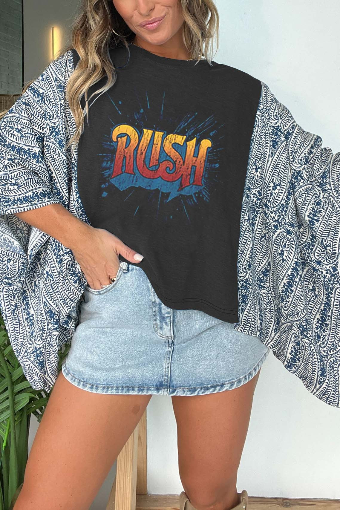 Rush Print Mix & Match Tee
