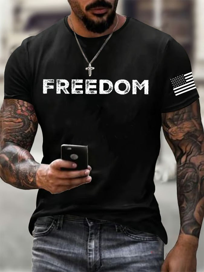 Men's Freedom Printed T-Shirt