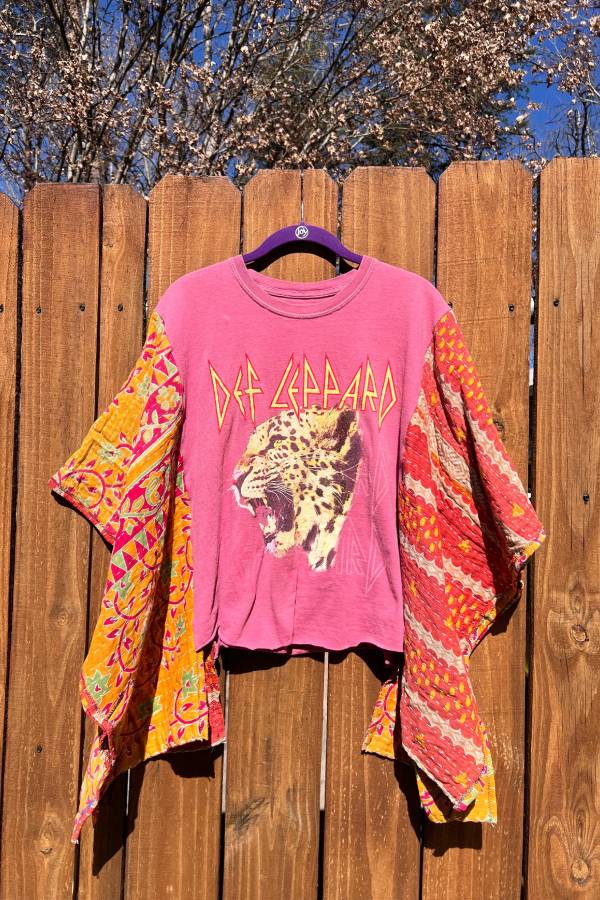 Def Leppard Patchwork Top