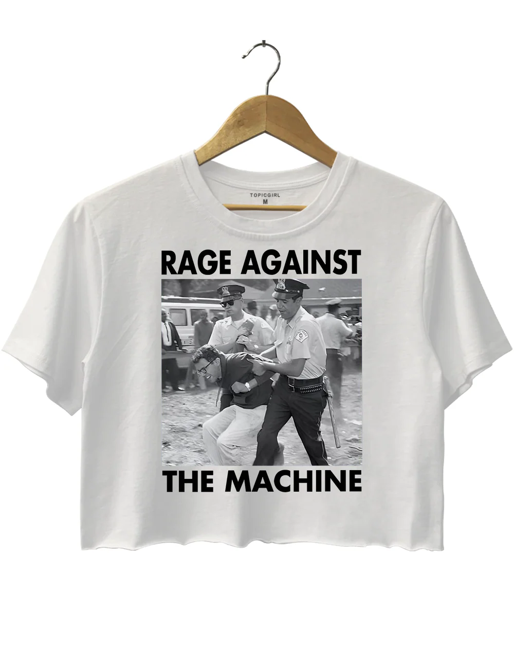 1963 Arrest Bernie Sanders Crop Top