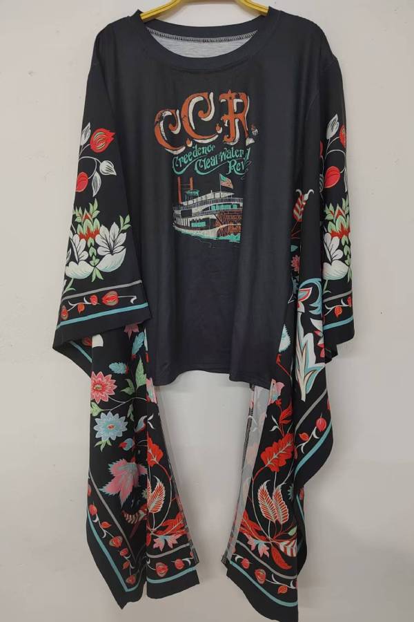 CCR Floral Sleeve Tee