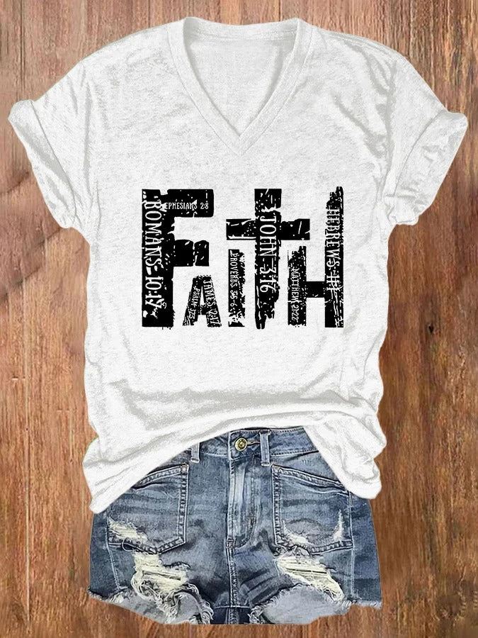 Women's Faith Print T-shirt