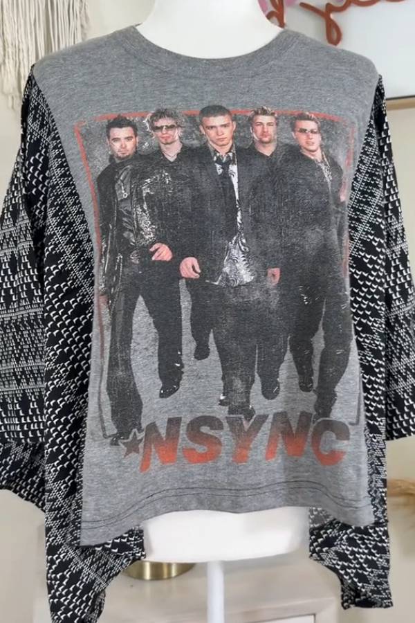 NSYNC Geometric Batwing Tee