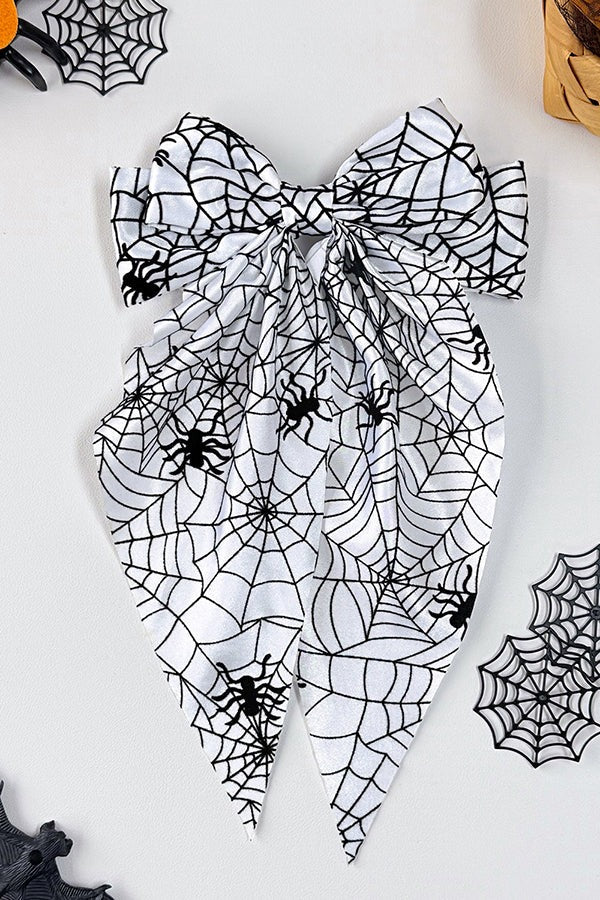 Halloween Spiderweb Bow Hair Clip