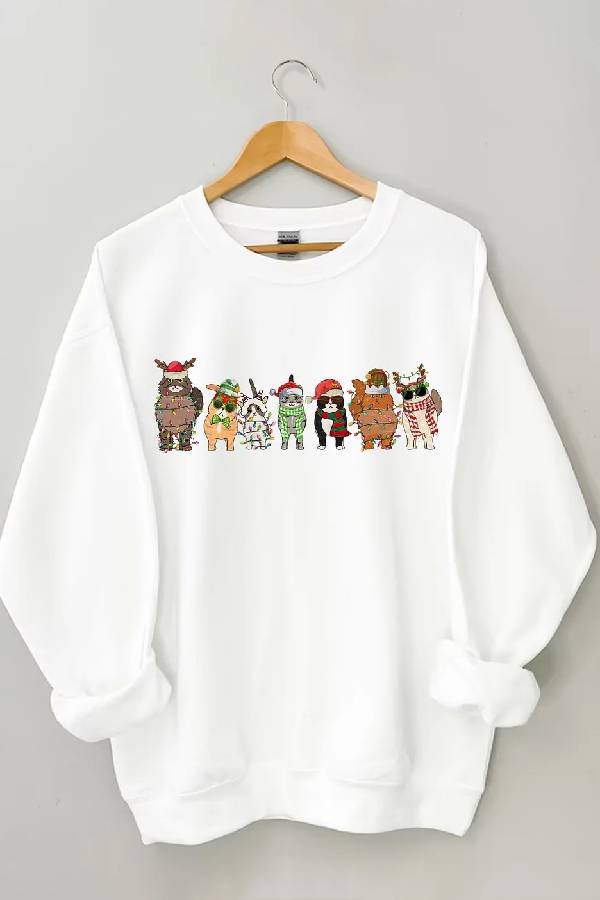 Cat Christmas Sweatshirt