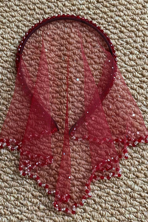 Breathable Red Semi-coverage Headband