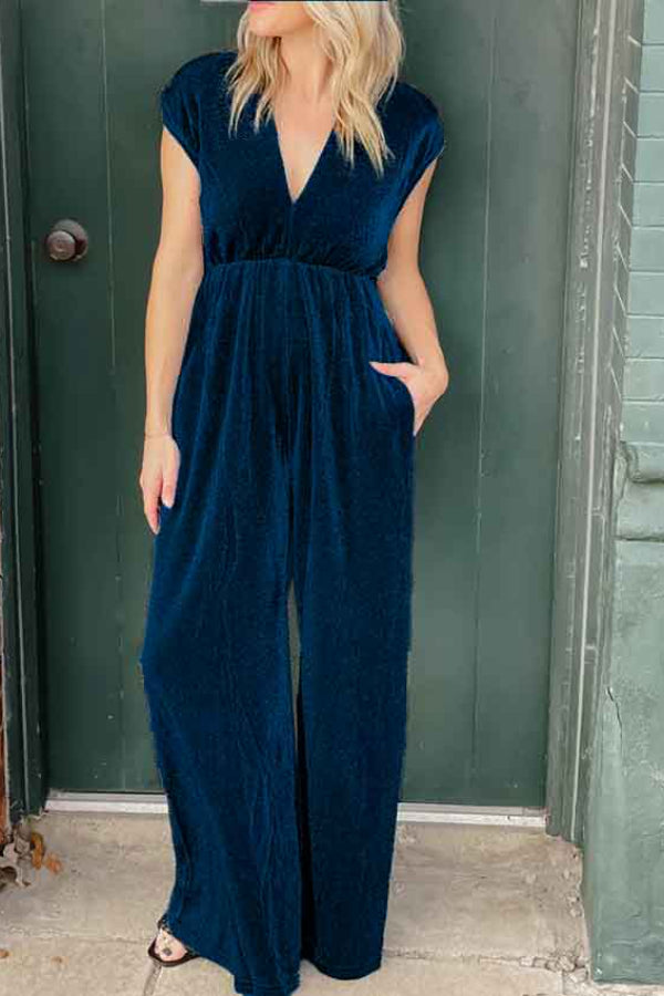 WOMEN‘S VELVET JUMPSUIT