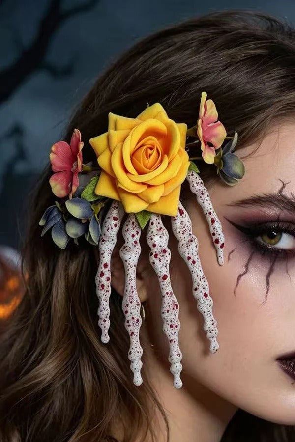 Dark-style Skull Hand Side Hair Clip