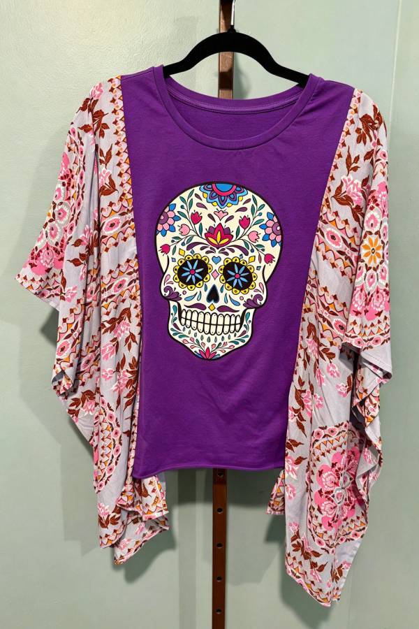 Roper Tee Skull Purple