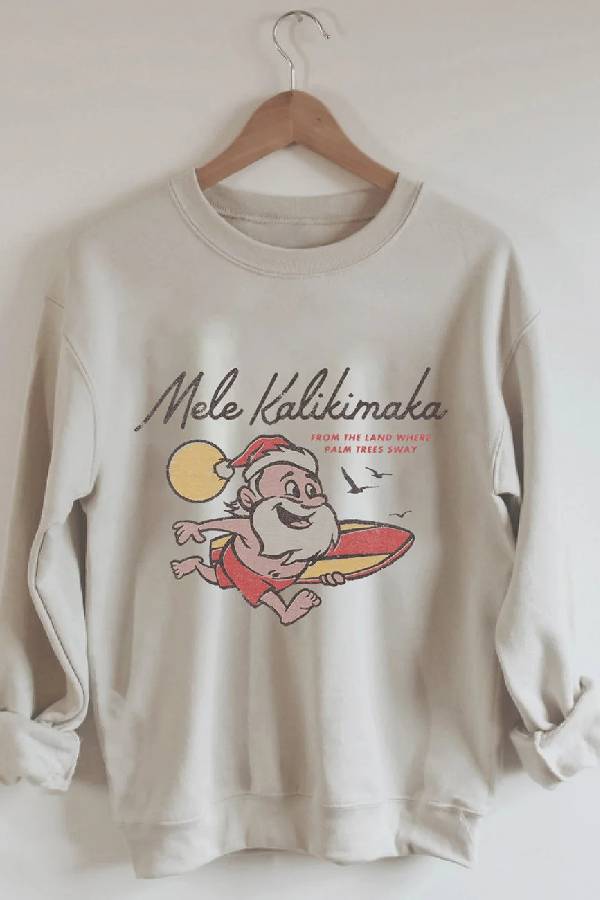 Mele Kalikimaka Hawaii Christmas Sweatshirt