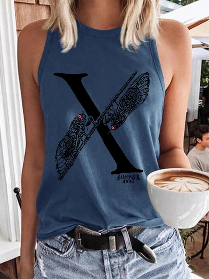 Women's Cicada Summer 2024 Printed Vest