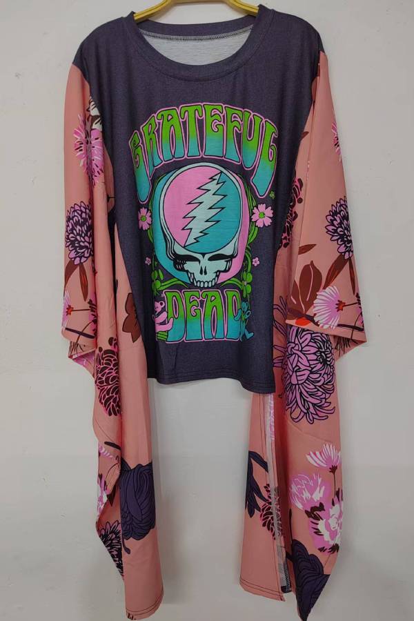 Grateful Dead Floral Sleeve Tee