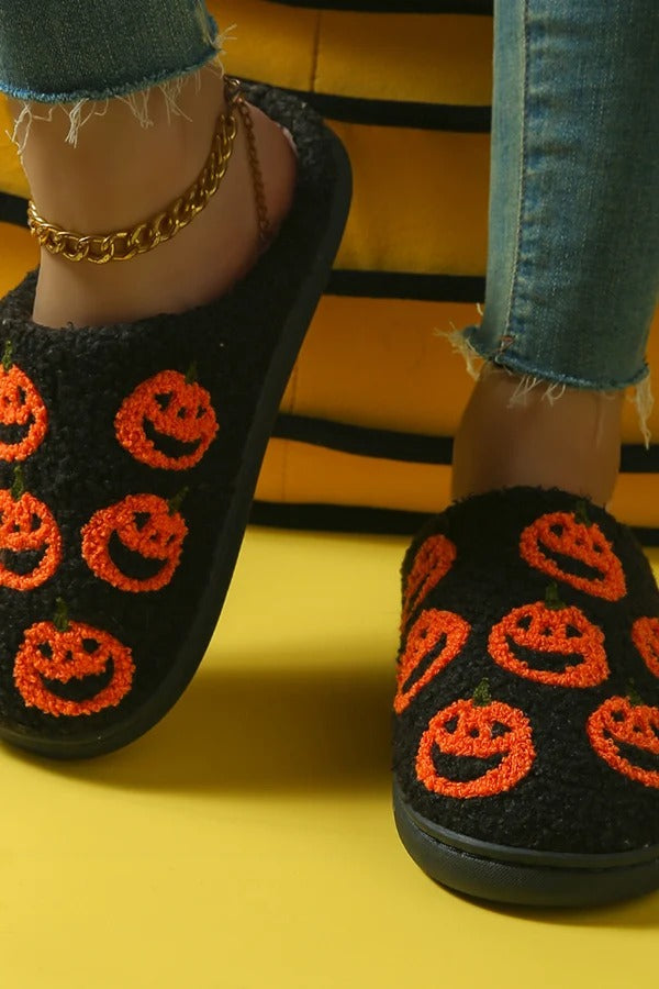 Halloween Suede-Texture Cotton Slippers