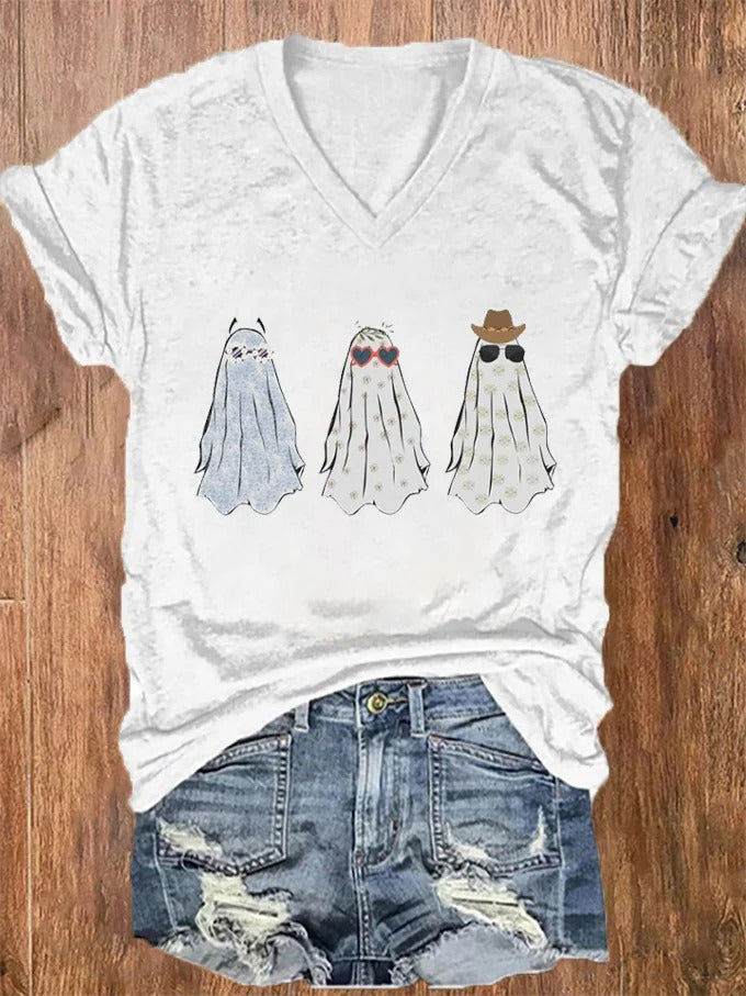 T-shirt col V imprimé It's Me Hi I'm The Problem It's Me Boo pour femme