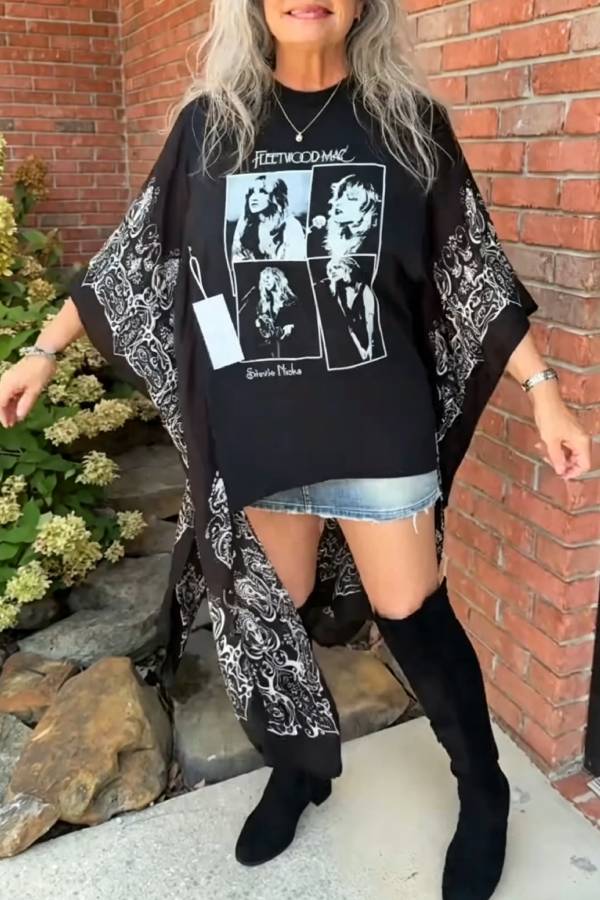 Stevie Nicks Bandana Kimono