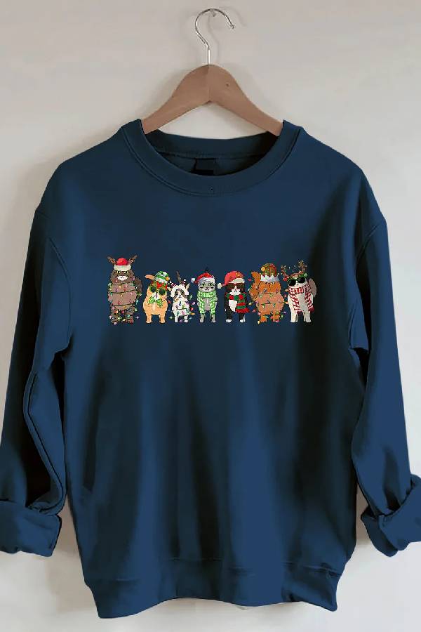 Cat Christmas Sweatshirt