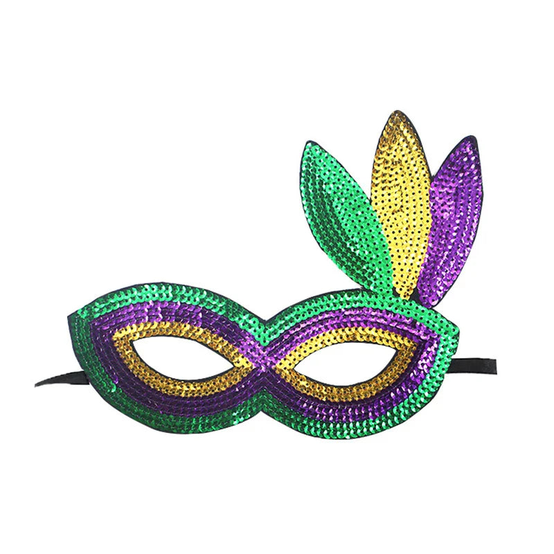 Mardi Gras Sequins Eye Mask