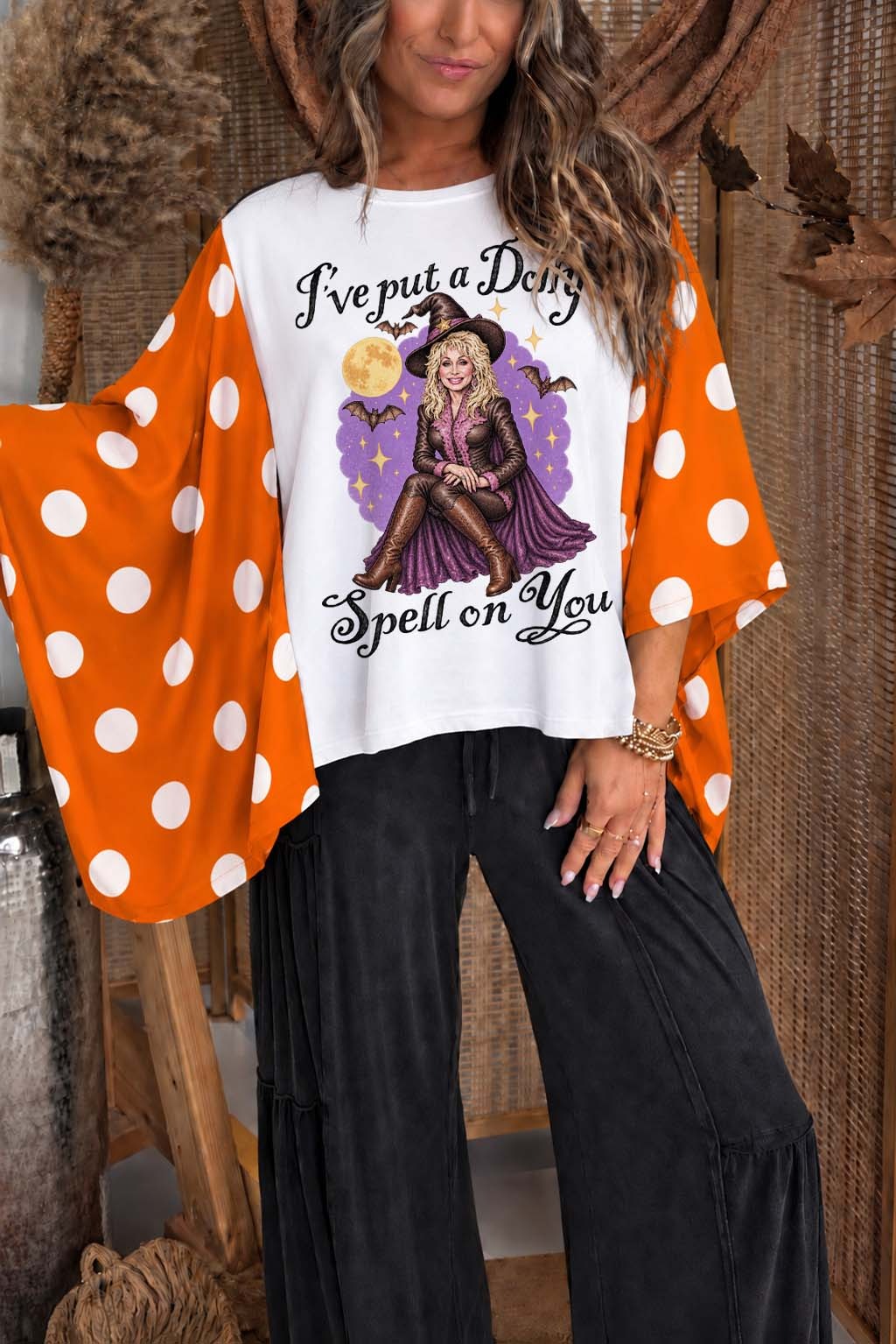 Halloween Dolly Parton Mix & Match Tee