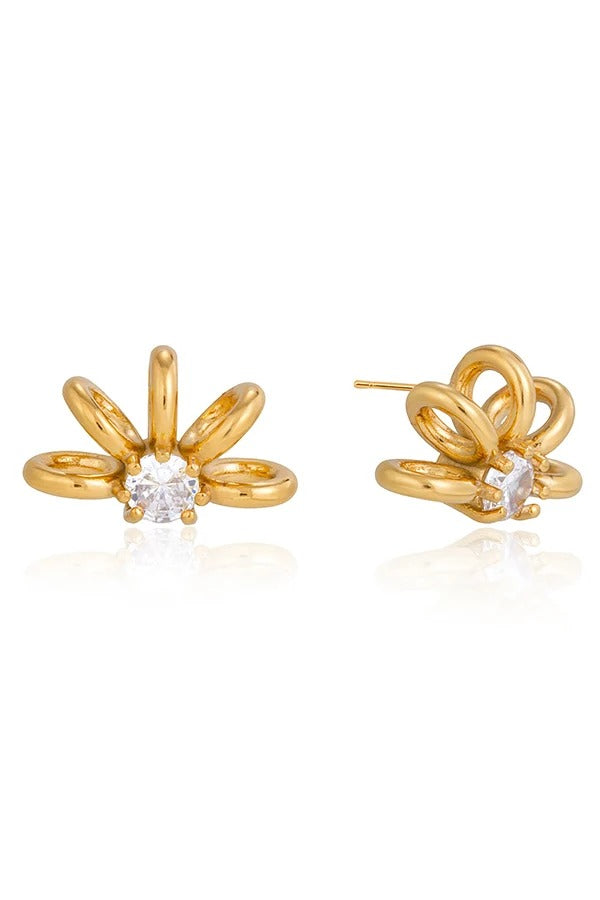 Stylish Affordable-Luxury Stainless Steel and Zircon Stud Earrings and Necklace