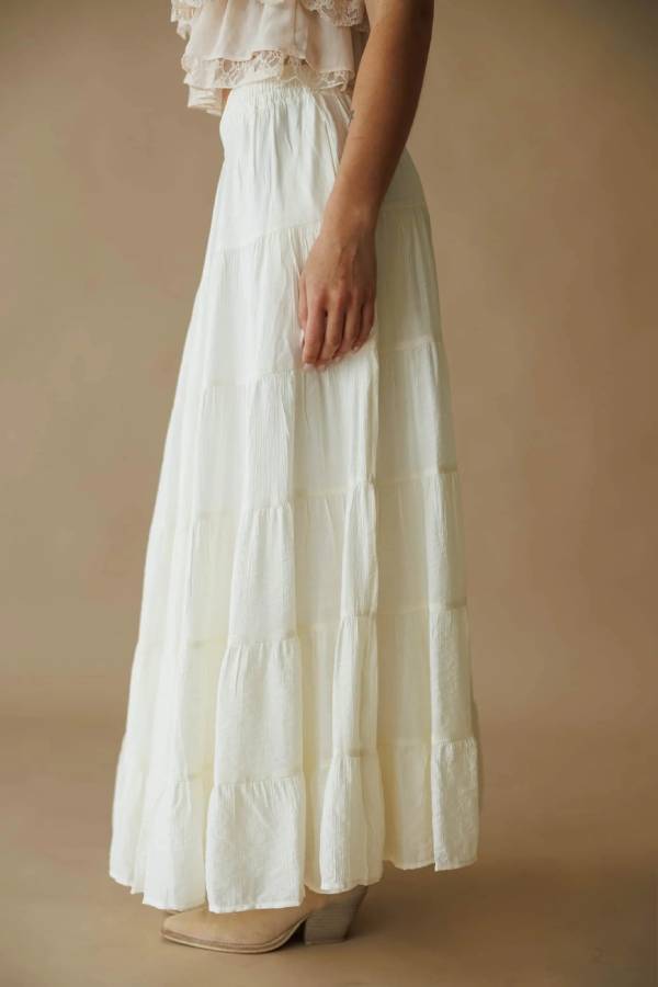 Bohemian Tiered Cake Maxi Skirt