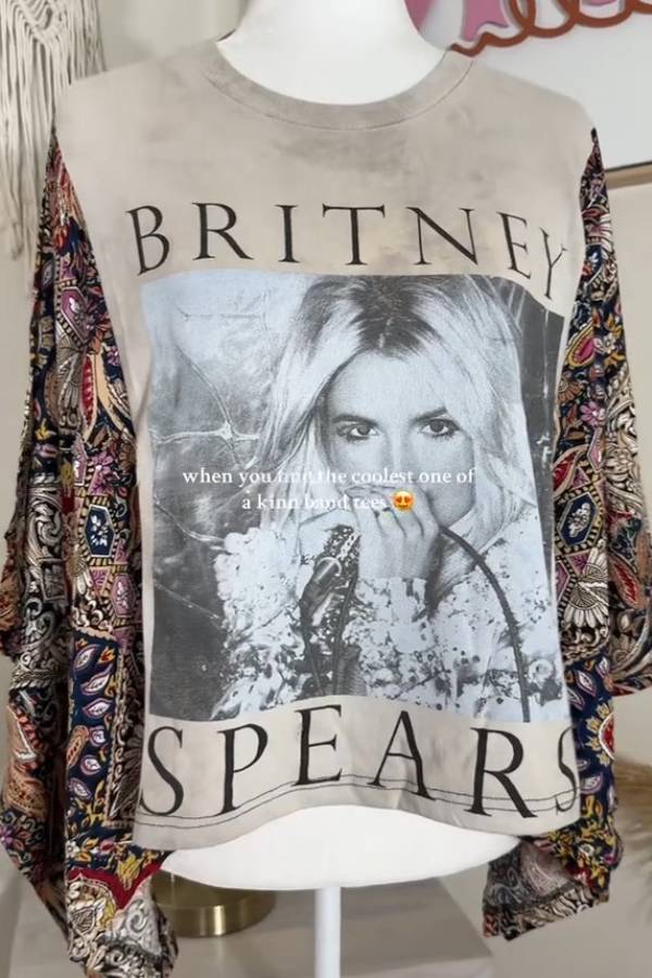 Britney Spears Paisley Top