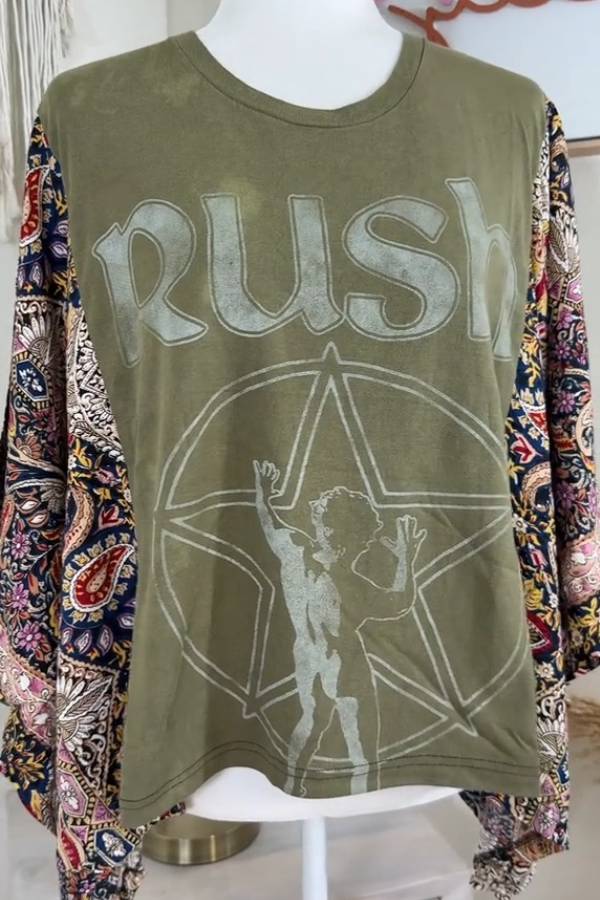 Rush Paisley Kimono Tee