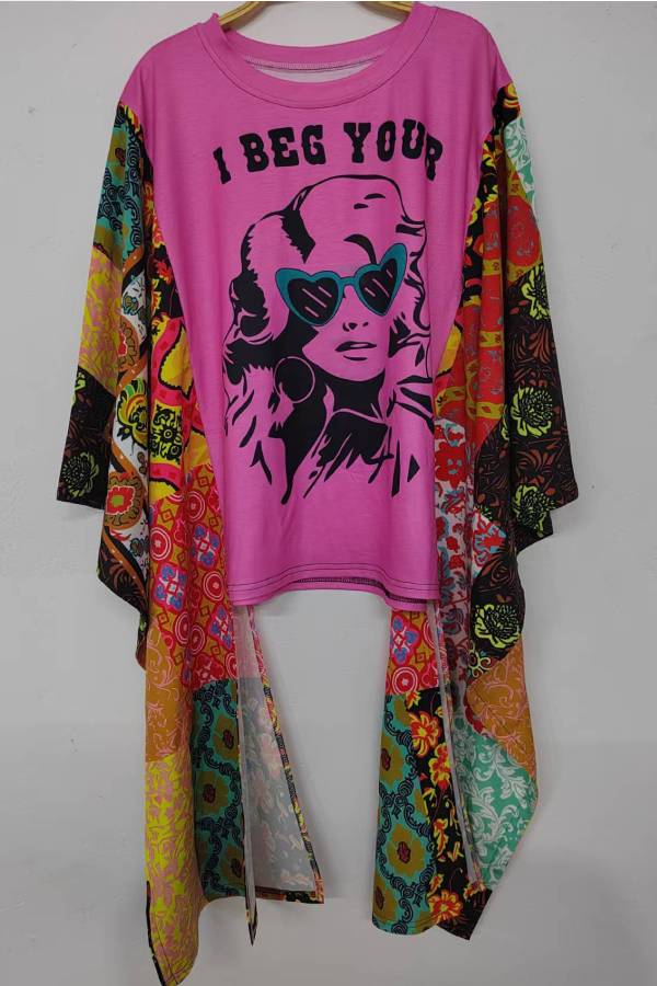 Retro Icon Floral Sleeve Tee