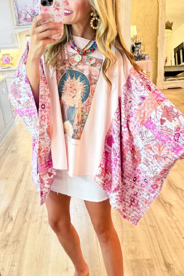 Pink Dolly Print Mix & Match Tee（No Patch）