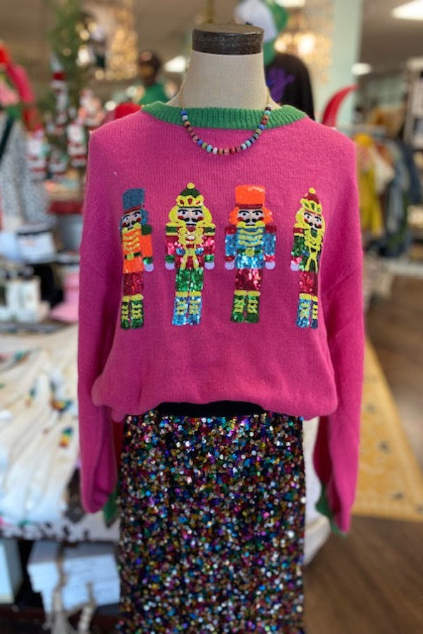 Neon Nutcracker Sweater