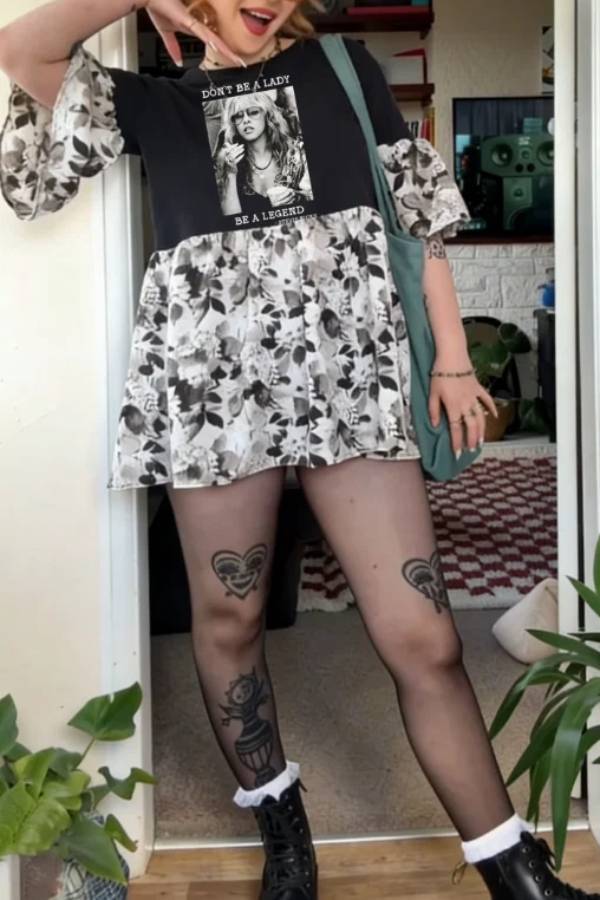 Stevie Nicks Upcycled Tee