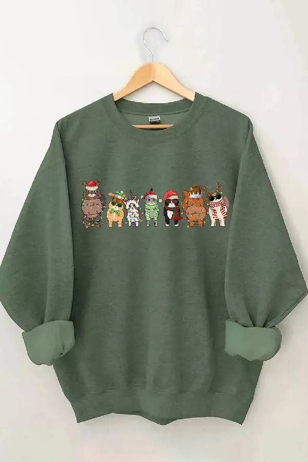 Cat Christmas Sweatshirt